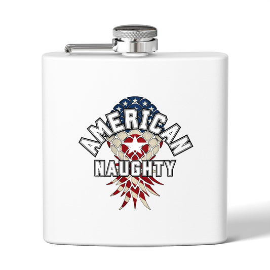 American Naughty 6oz Stainless Steel Flask