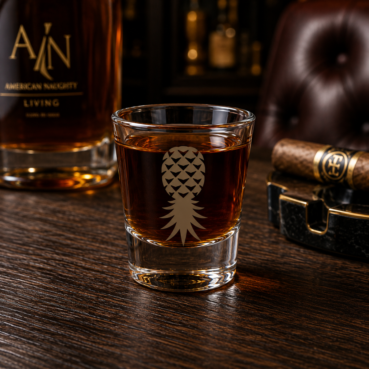 American Naughty Living SwingApple Shot Glass — 1.5 oz Premium Barware