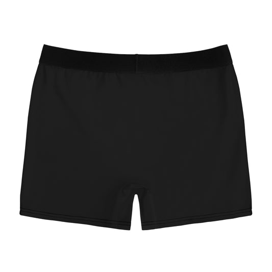 American Naughty Swingapple Men's Boxer Briefs — Black Comfort Underwear