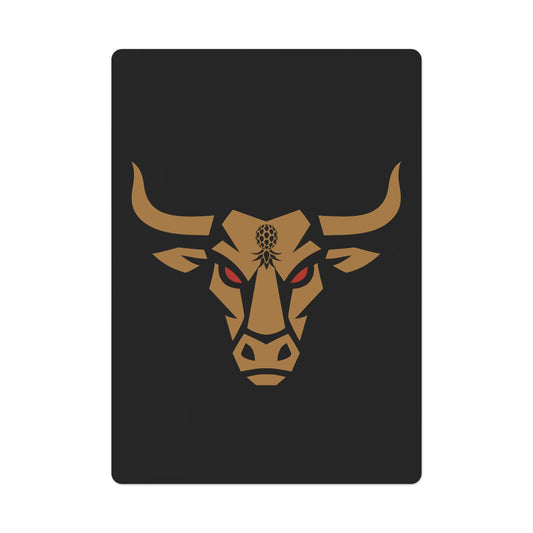 American Naughty Bull Black Poker Cards