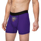 American Naughty Boxer Briefs — Men's Purple All-Over Print Underwear