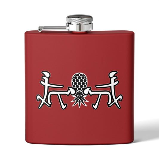 4Some Swingapple Design 6oz Stainless Steel Flask