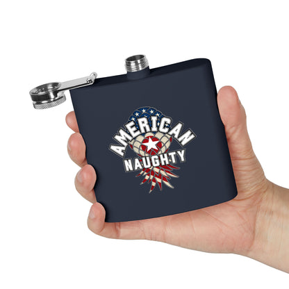 American Naughty 6oz Stainless Steel Flask