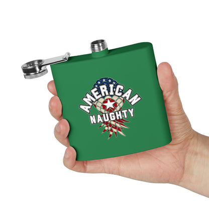 American Naughty 6oz Stainless Steel Flask