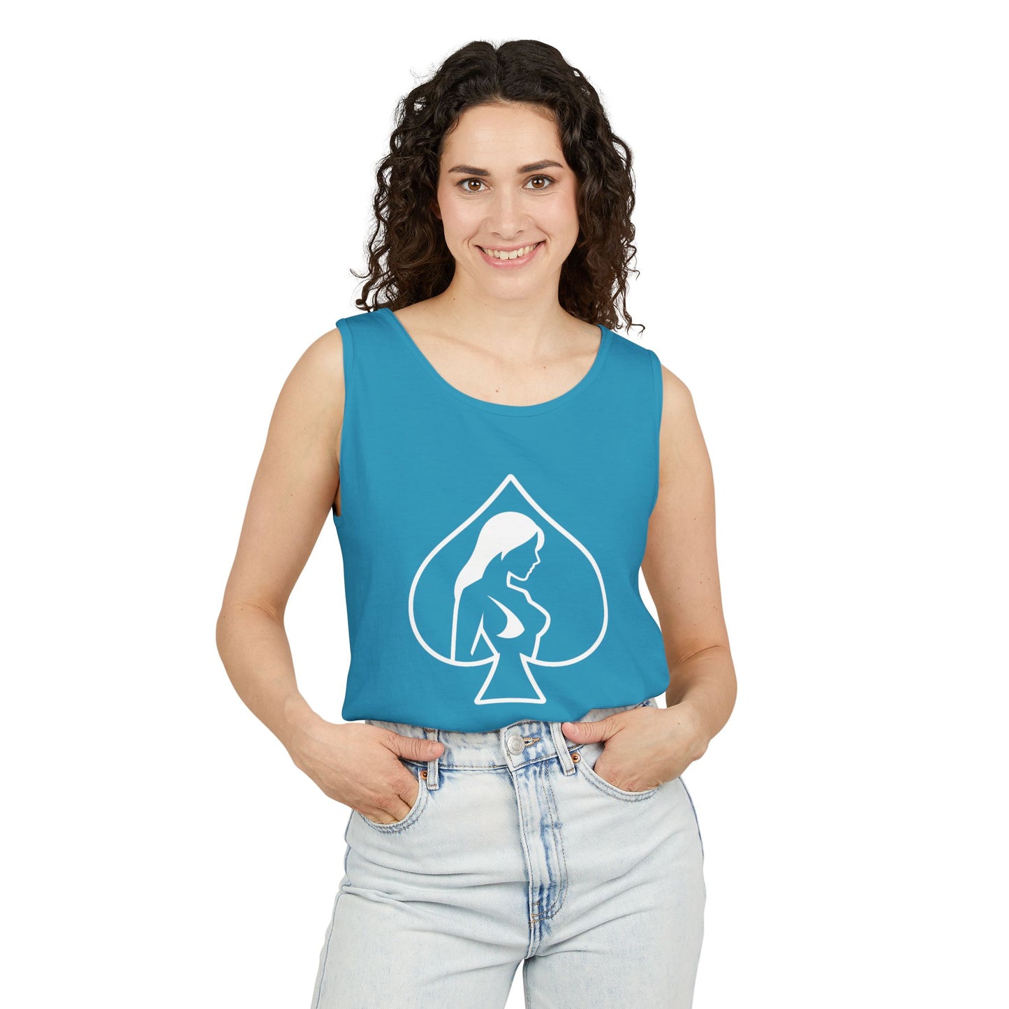 American Naughty HotWife Silhouette Tank Top