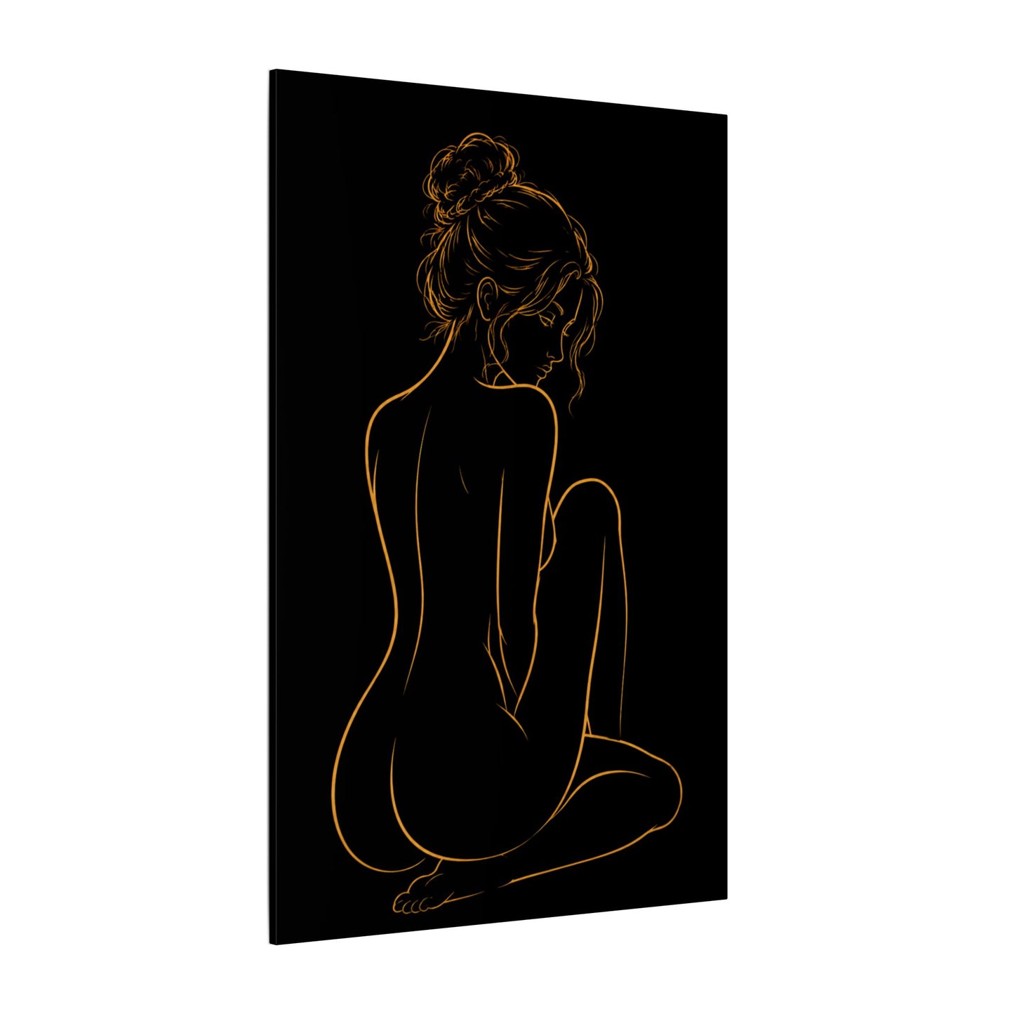 The Unspoken Minimalist Female Silhouette Wall Art