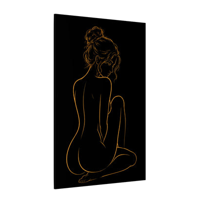 The Unspoken Minimalist Female Silhouette Wall Art