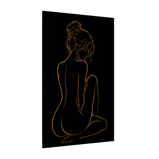 The Unspoken Minimalist Female Silhouette Wall Art