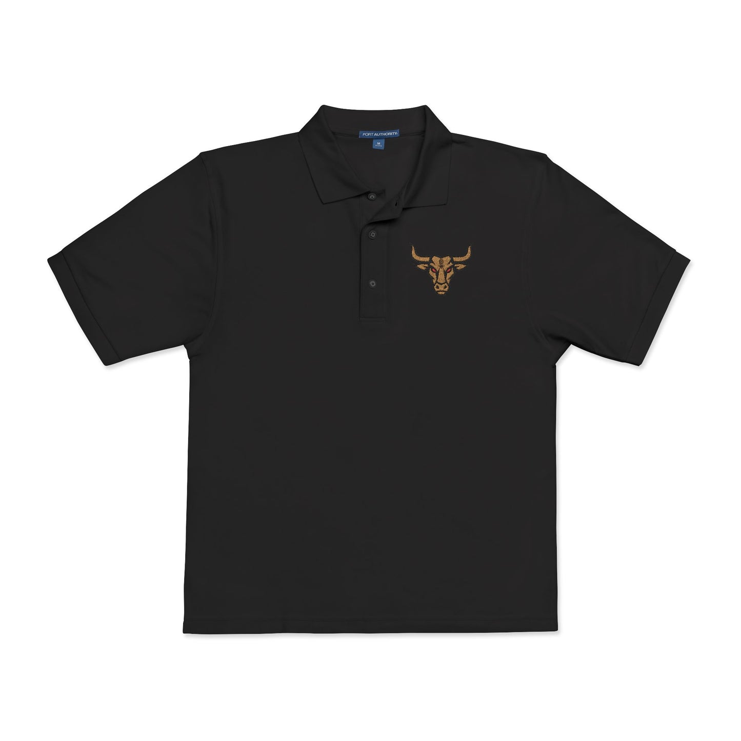 Embroidered American Naughty Bull Polo Shirt