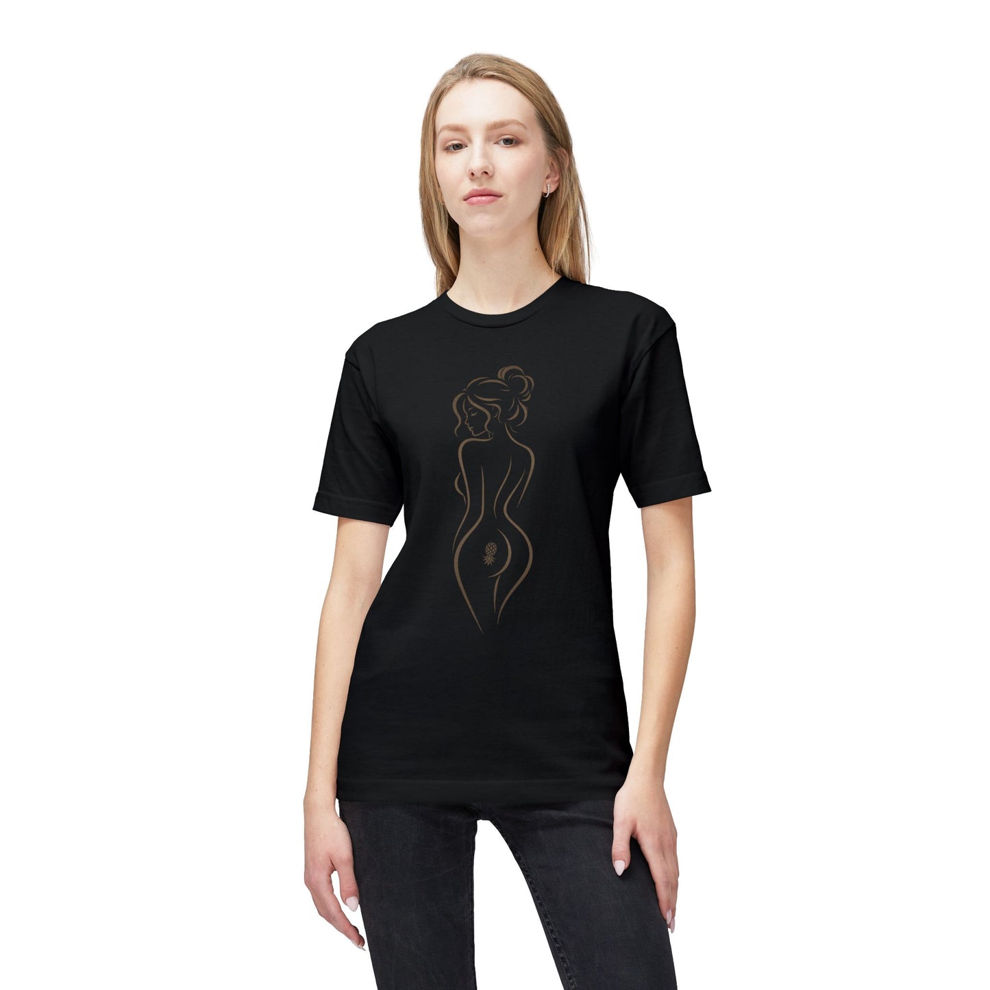 American Naughty CupCake Nude Silhouette Tee
