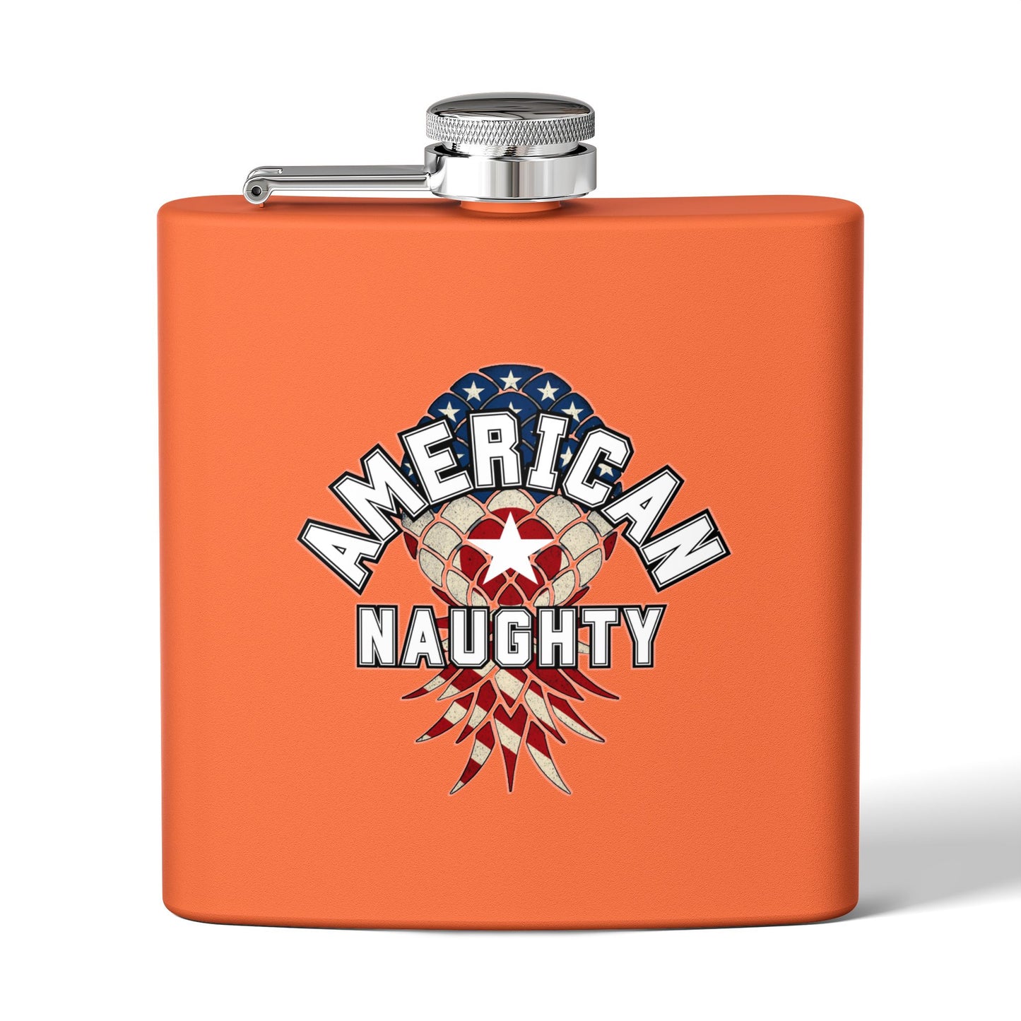 American Naughty 6oz Stainless Steel Flask