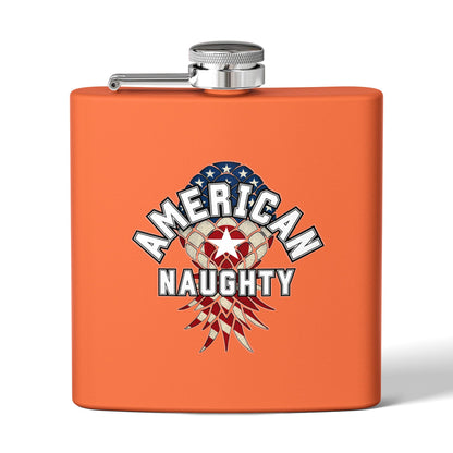 American Naughty 6oz Stainless Steel Flask