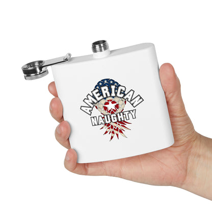 American Naughty 6oz Stainless Steel Flask