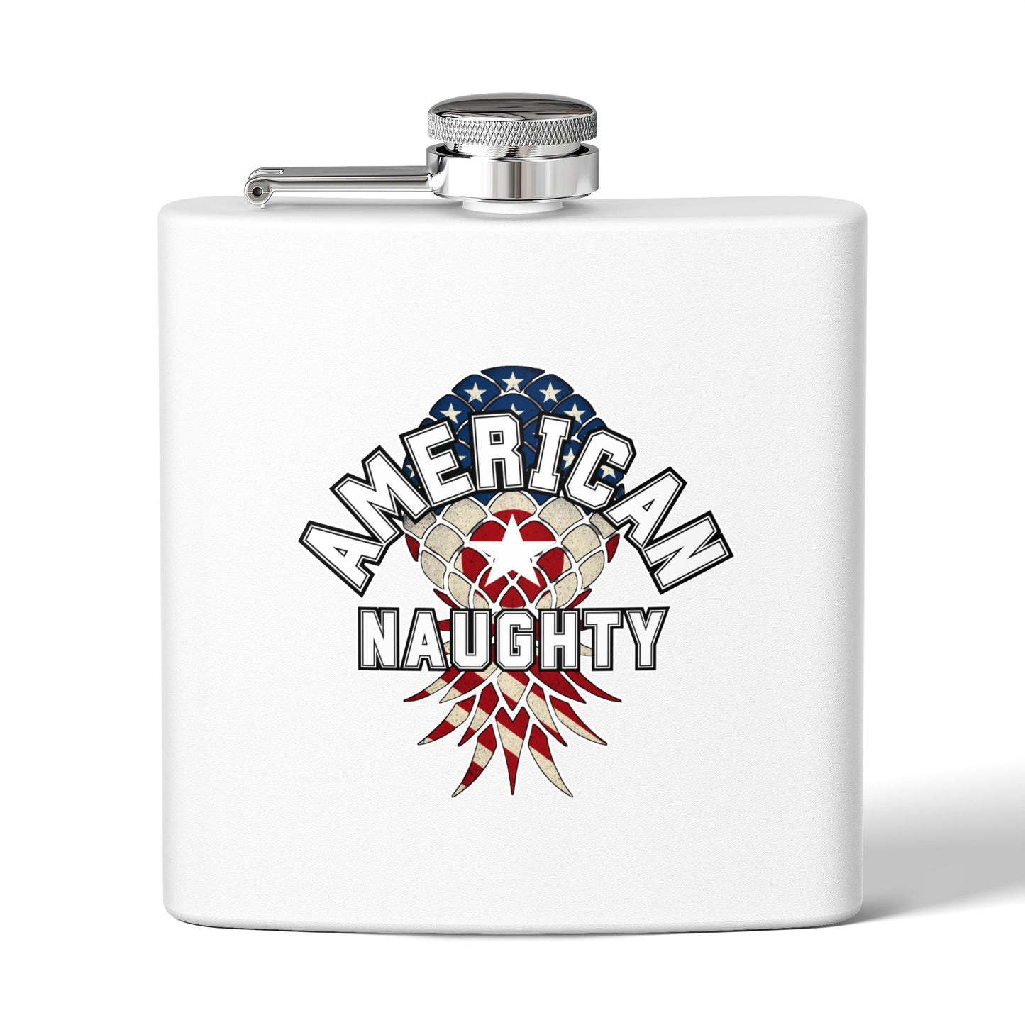 American Naughty 6oz Stainless Steel Flask