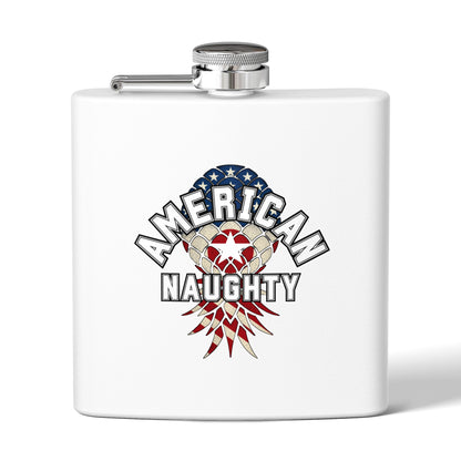 American Naughty 6oz Stainless Steel Flask