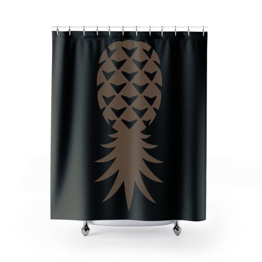 American Naughty Living Bronze SwingApple Shower Curtain