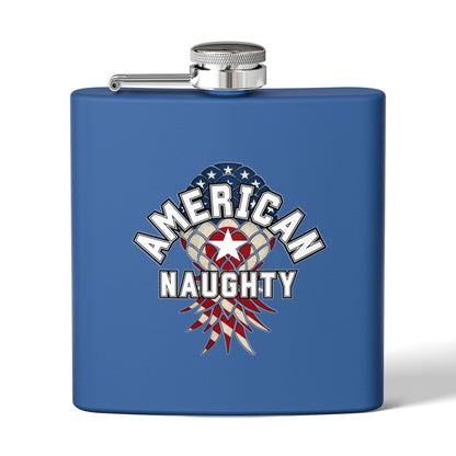 American Naughty 6oz Stainless Steel Flask
