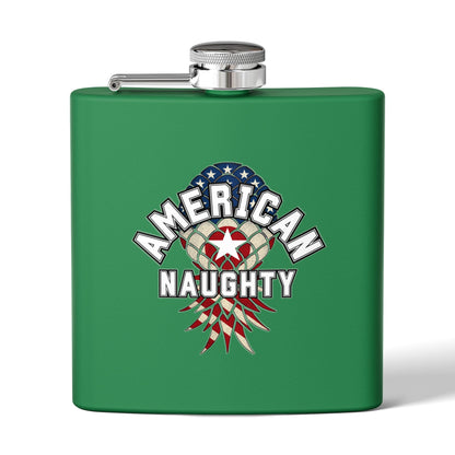 American Naughty 6oz Stainless Steel Flask
