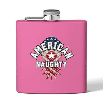 American Naughty 6oz Stainless Steel Flask