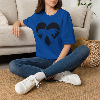 Hands Tied Heart Graphic BDSM T‑Shirt