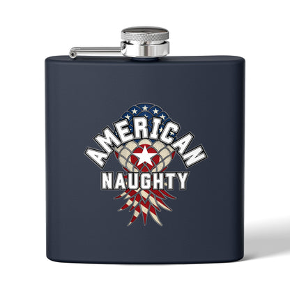American Naughty 6oz Stainless Steel Flask