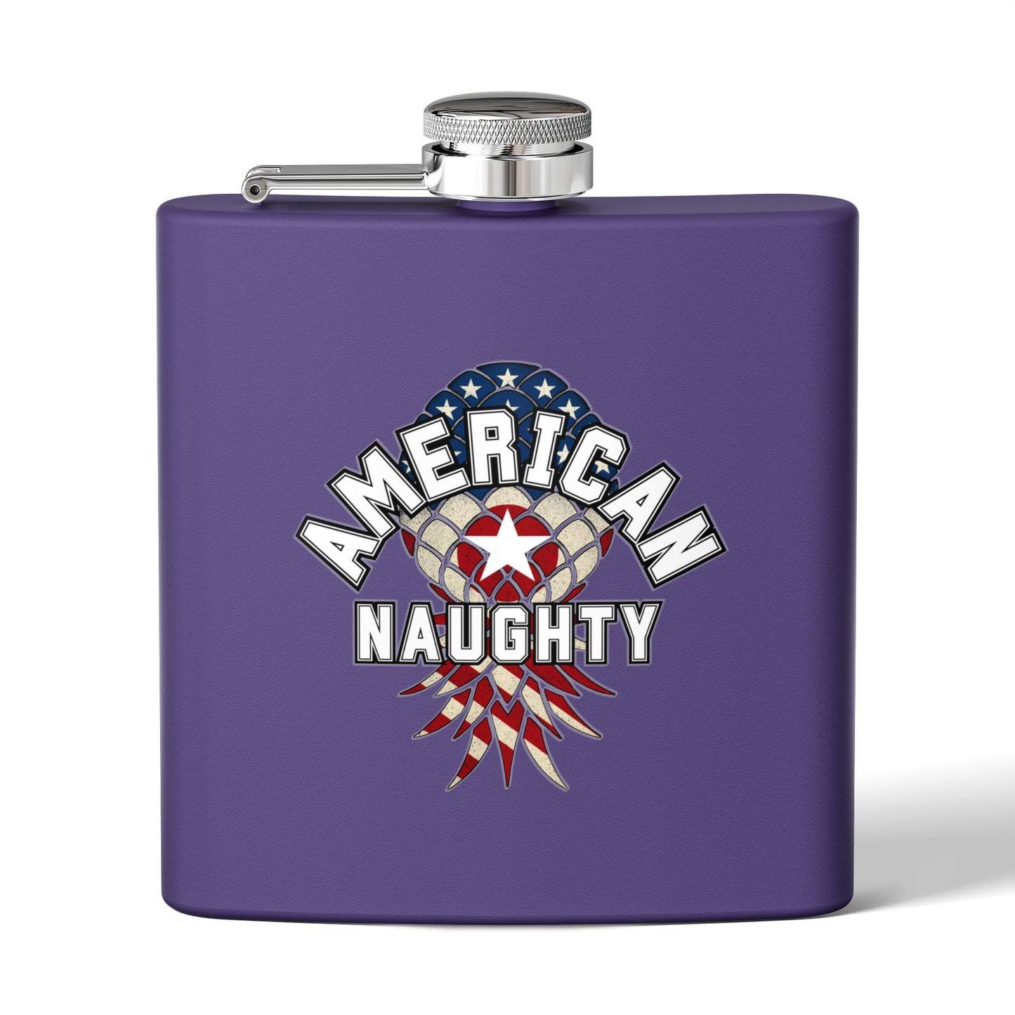 American Naughty 6oz Stainless Steel Flask