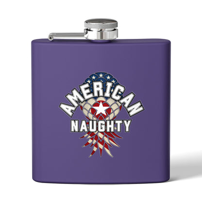 American Naughty 6oz Stainless Steel Flask