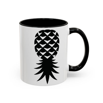 American Naughty SwingApple Accent Coffee Mug — Black Interior & Handle