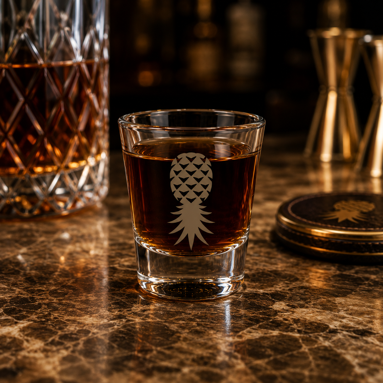 American Naughty Living SwingApple Shot Glass — 1.5 oz Premium Barware