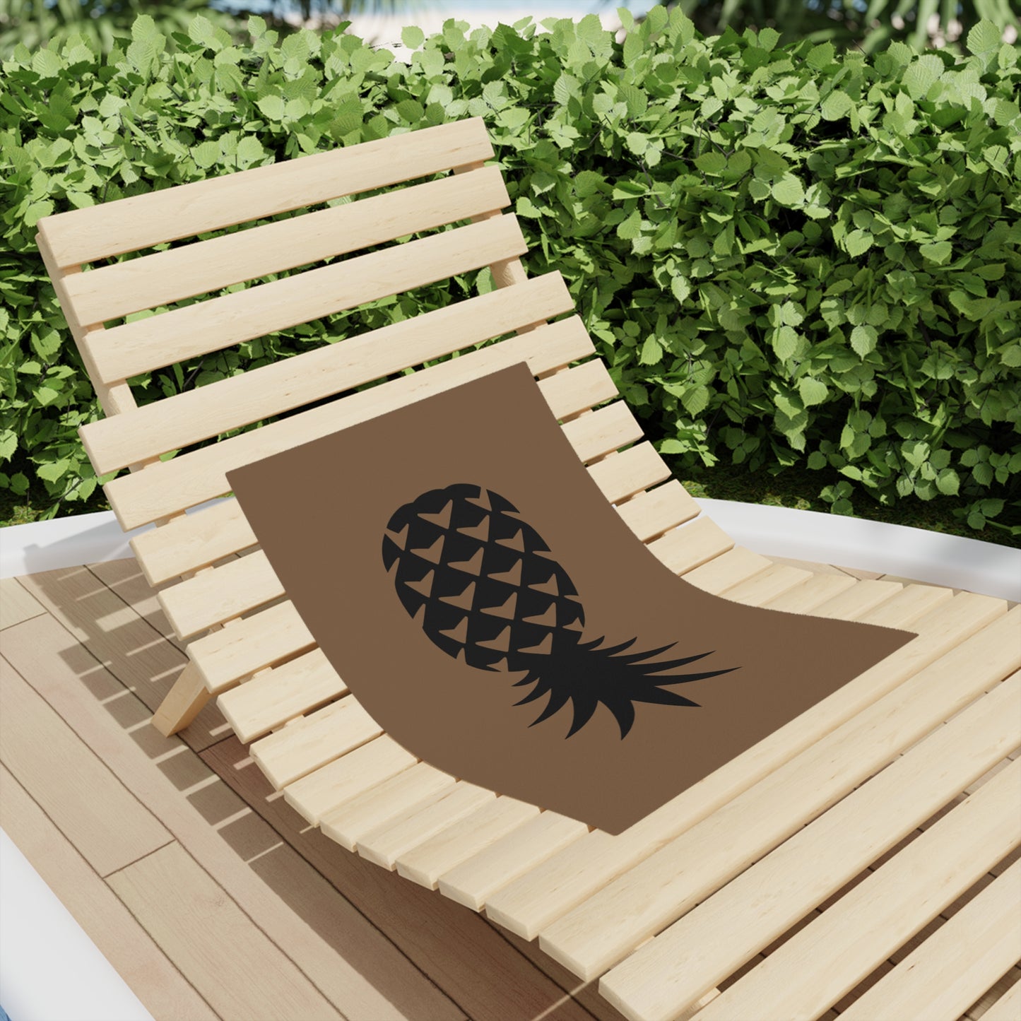 American Naughty SwingApple Beach Towel — Tropical Brown