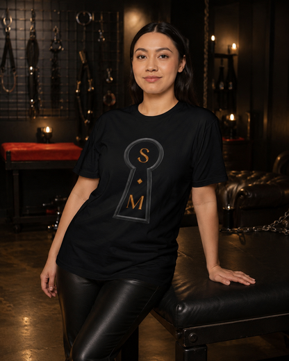Keyhole Monogram Tee — S◆M Symbol T-Shirt  Description: