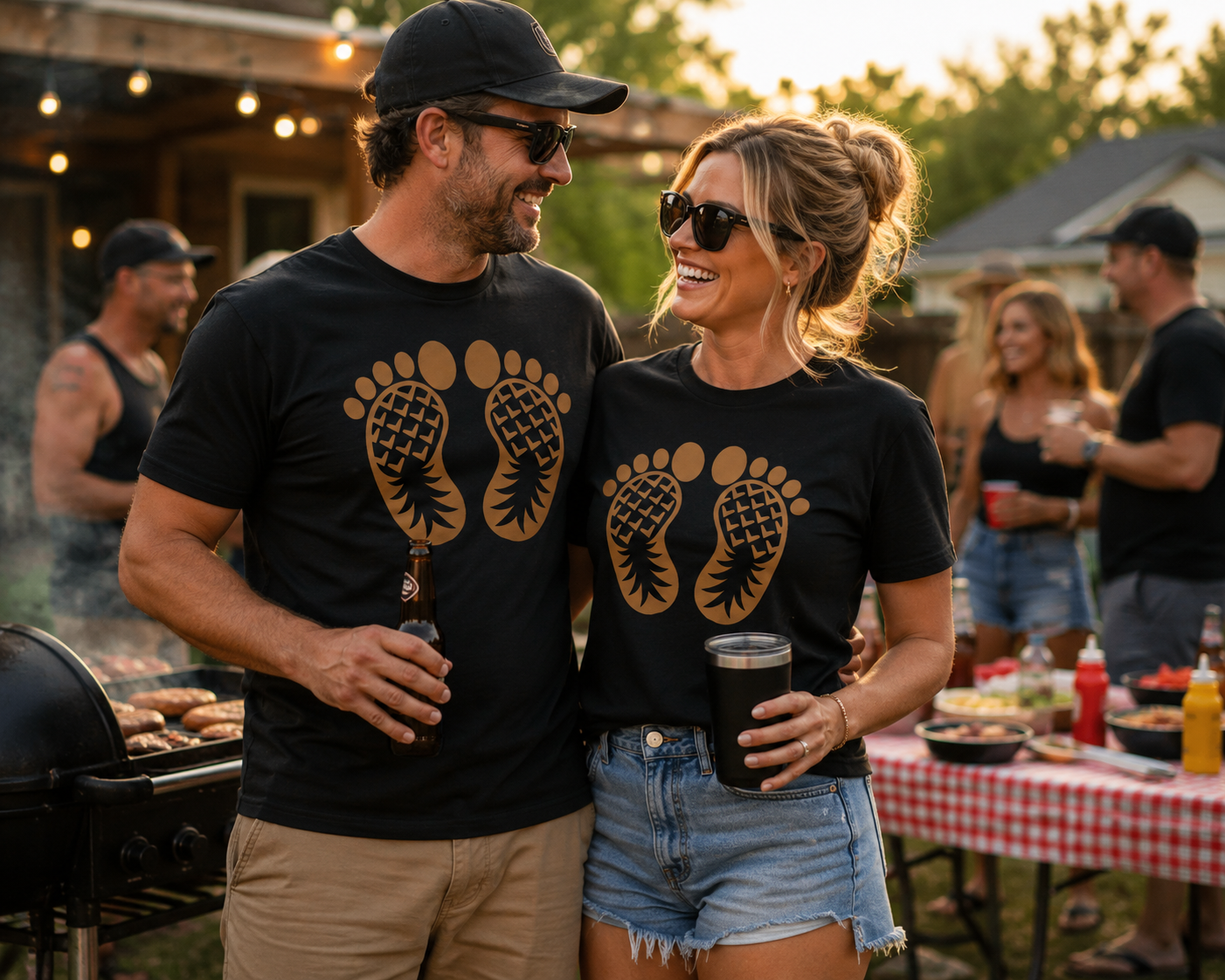 SwingApple  Footprints T‑Shirt