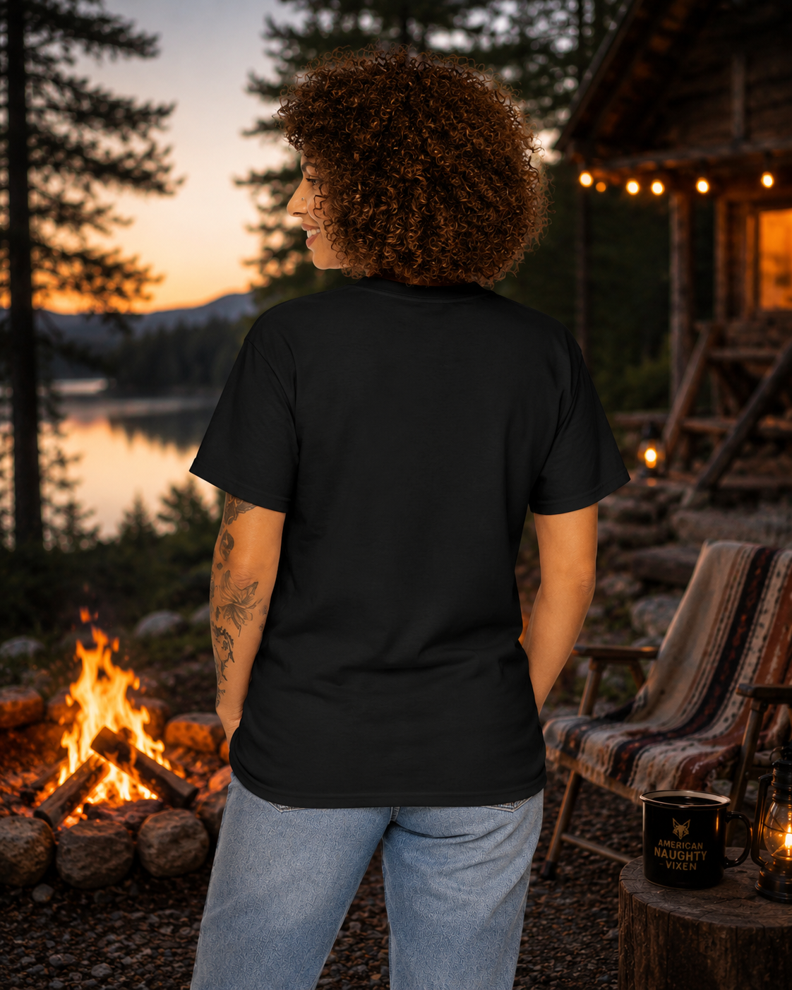American Naughty Bronze Vixen T-shirt