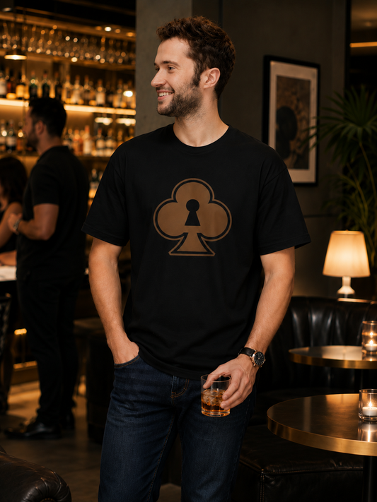 American Naughty Cuckold Club Keyhole Graphic T-Shirt