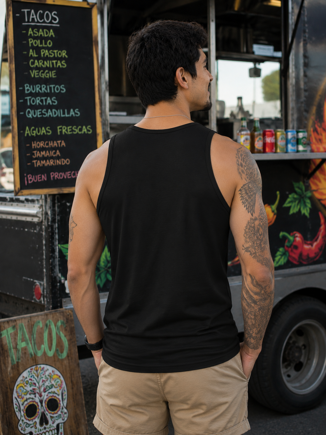 Bull Footprint Tank Top — Western Rodeo Graphic Men's Tank