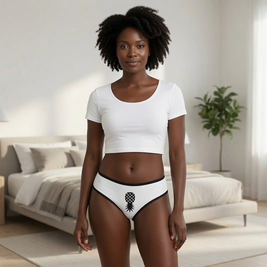 American Naughty Whit SwingApple Lace-Trimmed Bikini Underwear