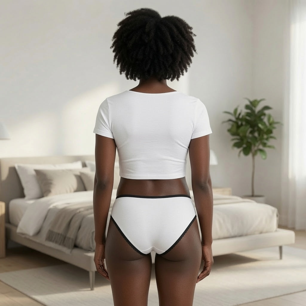 American Naughty Whit SwingApple Lace-Trimmed Bikini Underwear