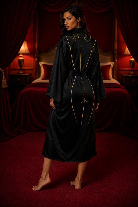 Golden Silhouette Kimono