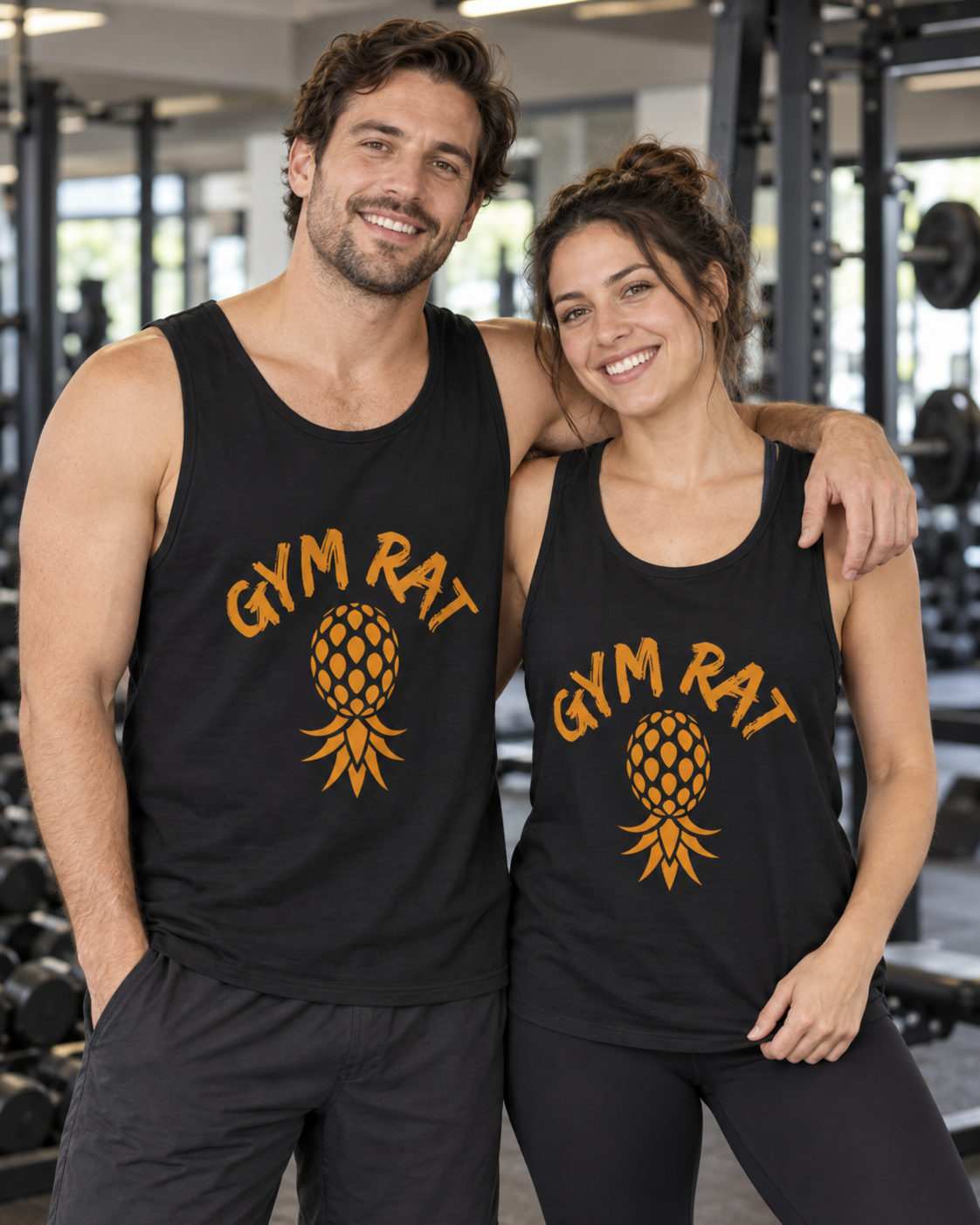 American Naughty Gym Rat Fitness Muscle Tank
