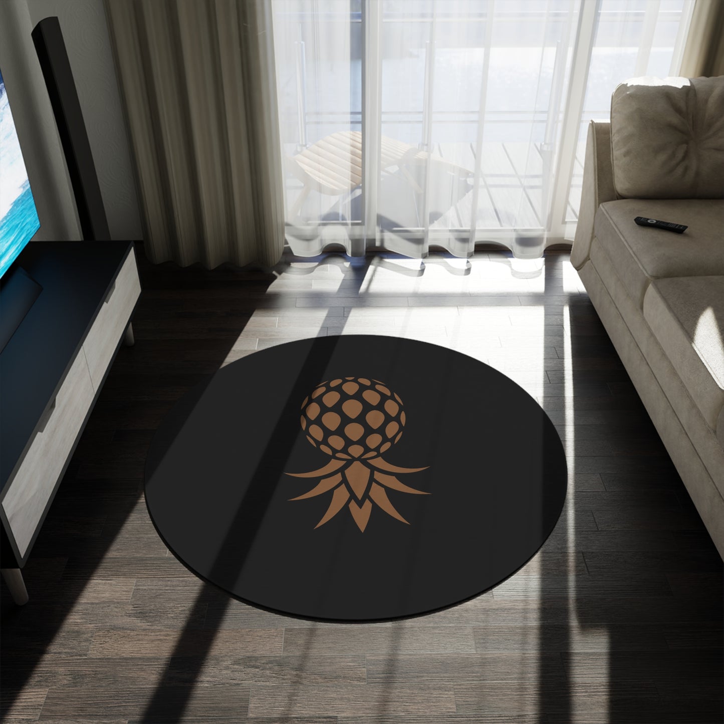 The American Naughty Signature Round Rug