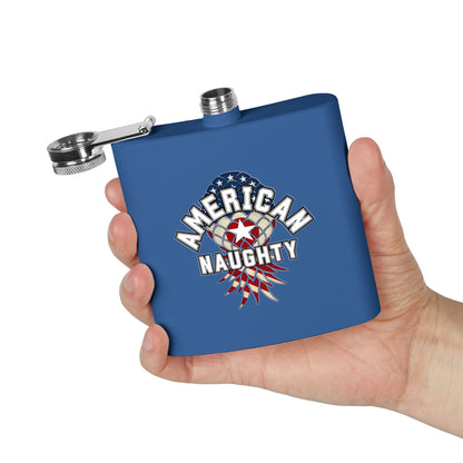 American Naughty 6oz Stainless Steel Flask