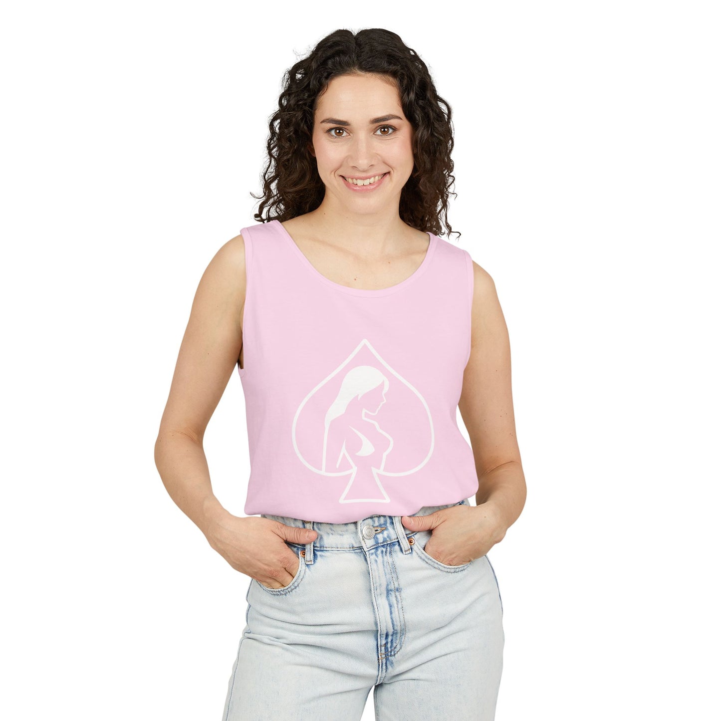American Naughty HotWife Silhouette Tank Top