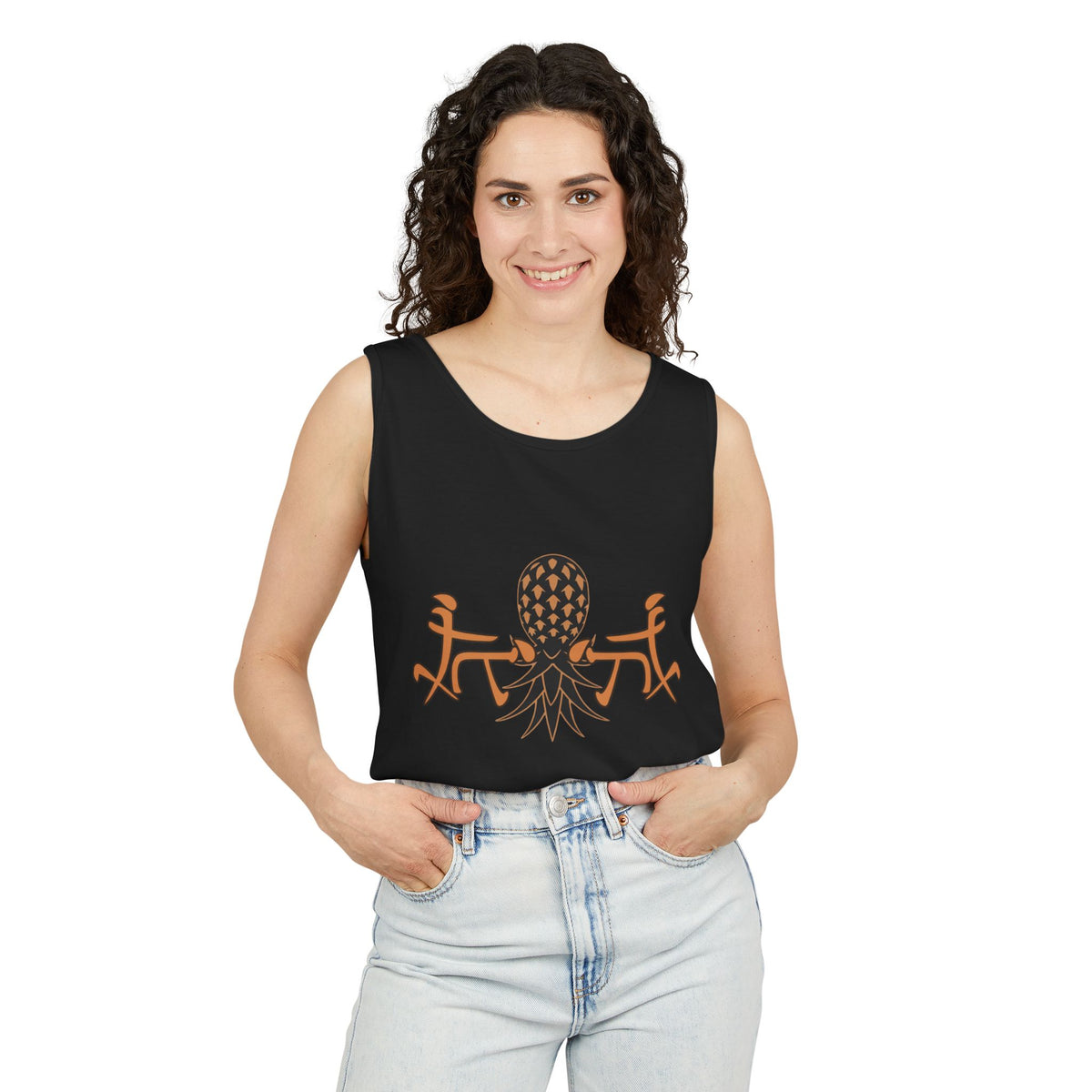 American Naughty SwingApple 4-Some Tribal Graphic Tank Top