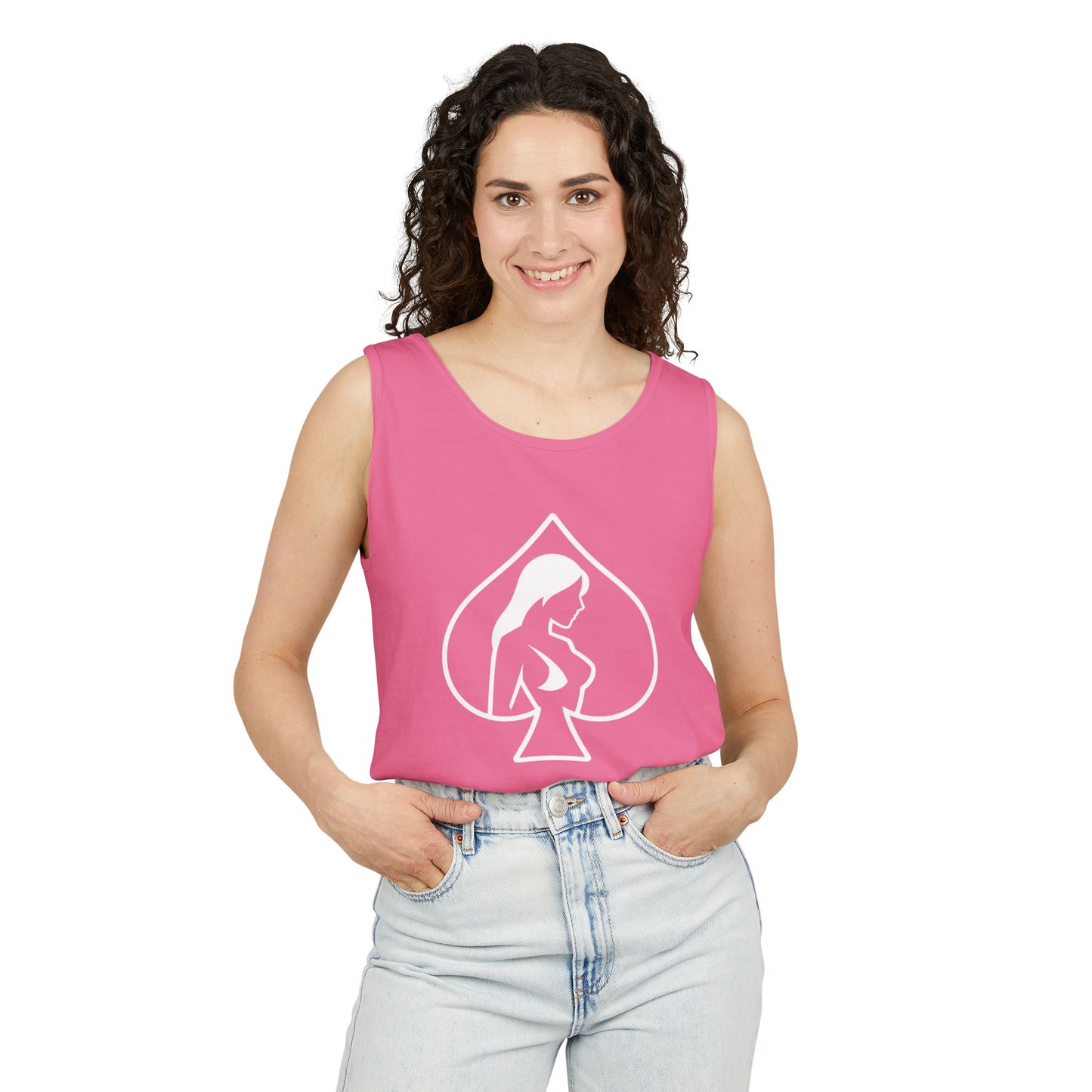 American Naughty HotWife Silhouette Tank Top
