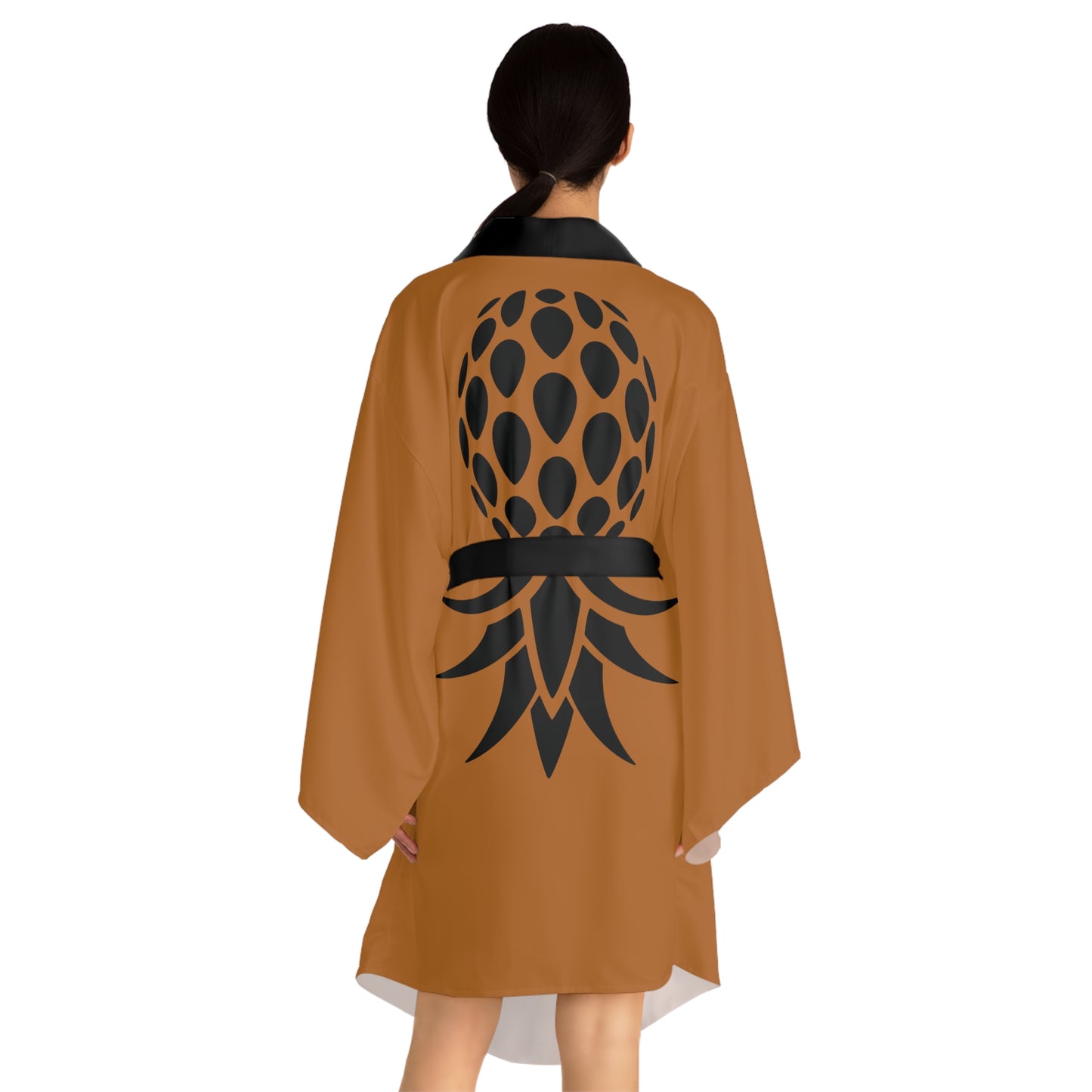 Bronze Long Sleeve Kimono With Black American Naughty Swingapple