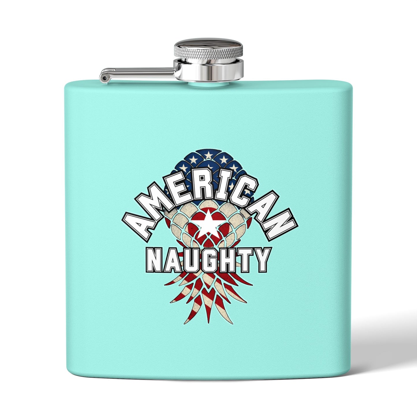 American Naughty 6oz Stainless Steel Flask