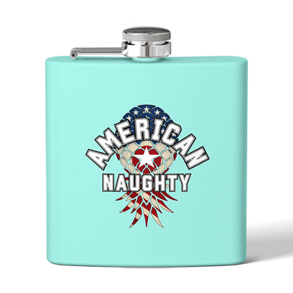 American Naughty 6oz Stainless Steel Flask