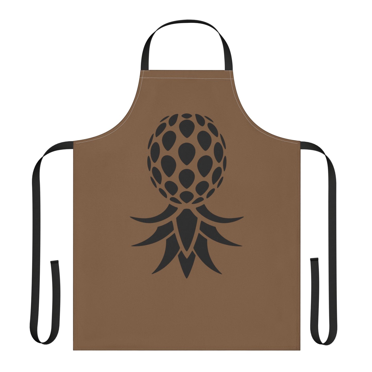 American Naughty Brown Kitchen Apron with Black SwingApple Design