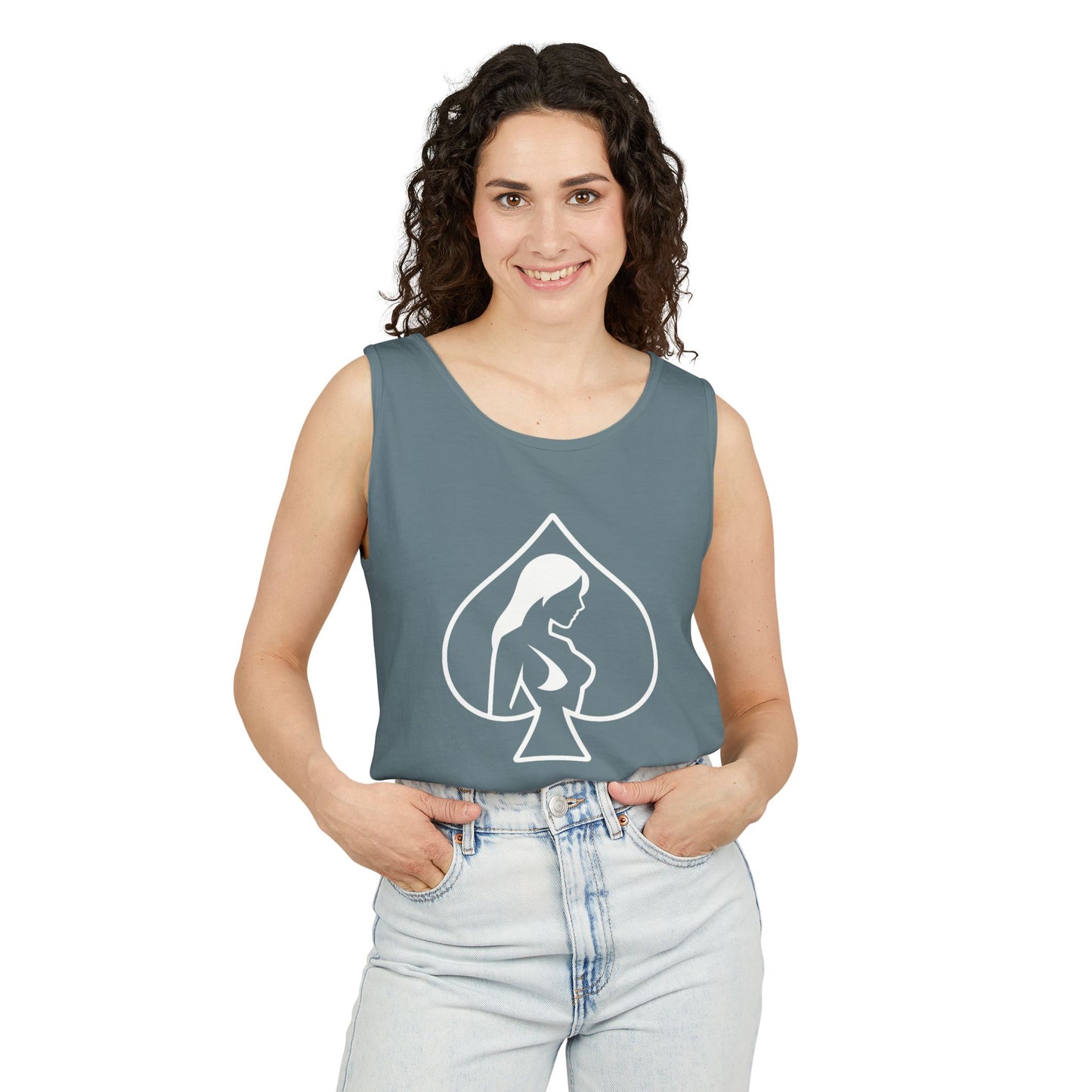 American Naughty HotWife Silhouette Tank Top