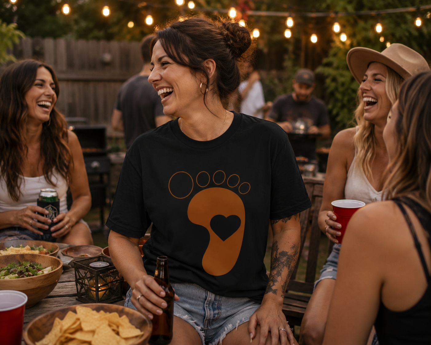 American Naughty Stepping Stoned CuckQuean Boxy Tee